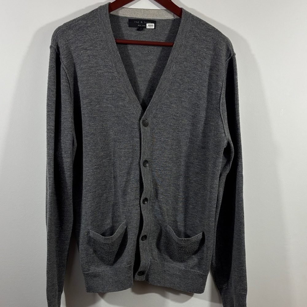 rag & bone Gray Cardigan Sweater
